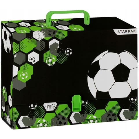 ⁨Teczka z rączką A4/95mm FOOTBALL 553551 STARPAK⁩ w sklepie Wasserman.eu