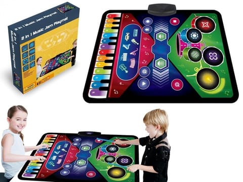 ⁨Mata muzyczna 2w1 Pianino + instrumenty⁩ w sklepie Wasserman.eu
