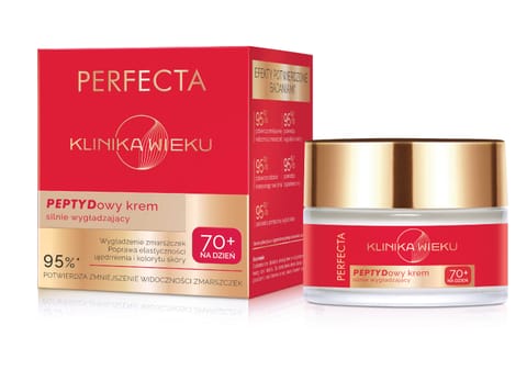 ⁨PERFECTA Klinika Wieku Peptydowy Krem silnie wygładzający na dzień 70+⁩ w sklepie Wasserman.eu