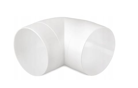 KOLANO KANAŁU OKRĄGŁEGO 150MM  90' w sklepie Wasserman.eu