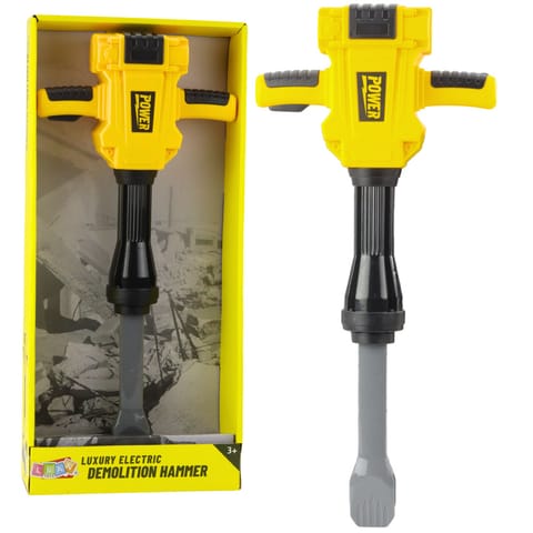 ⁨Młot Pneumatyczny Wyburzeniowy Dla Dzieci Światła Dźwięki Wibracje Żółty⁩ w sklepie Wasserman.eu