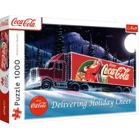 Puzzle - 1000 XMAS - Coca-Cola: Świąteczna Ciężarówka - Trefl 10941 w sklepie Wasserman.eu