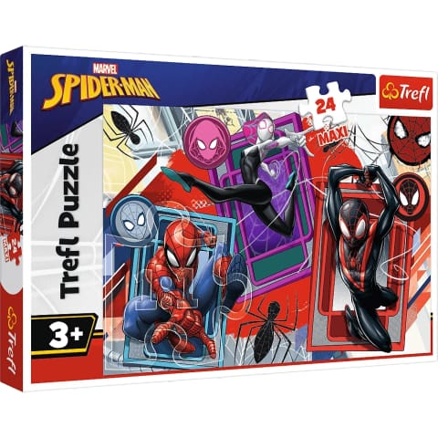 Puzzle - 24 Maxi - Pajęcze zmysły - Disney Marvel Spiderman - Trefl 14366 w sklepie Wasserman.eu