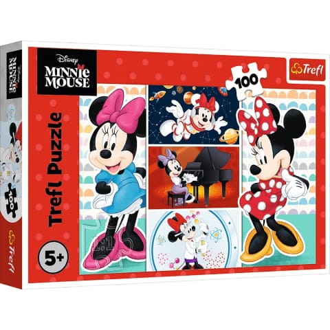 Puzzle - 100 - Zabawna Minnie - Disney - Trefl 16517 w sklepie Wasserman.eu
