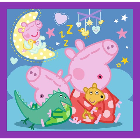 Puzzle - 3w1 (20, 36, 50) - Zwyczaje świnki Peppy - Świnka Peppa - Trefl 34893 w sklepie Wasserman.eu