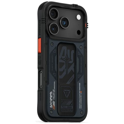 ⁨Etui Skinarma Aegis do iPhone 17 Pro     Magnetic Charging + Grip Stand granatowy⁩ w sklepie Wasserman.eu