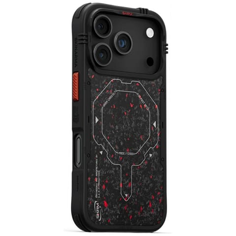 ⁨Etui Skinarma Vektor do iPhone 17 Pro    Magnetic Charging czarny⁩ w sklepie Wasserman.eu