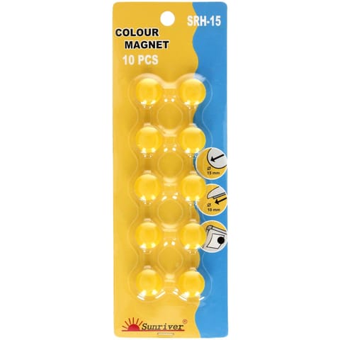⁨Magnesy WF-15/SRH-15 żółte (10szt.) 607326 ARGO⁩ w sklepie Wasserman.eu