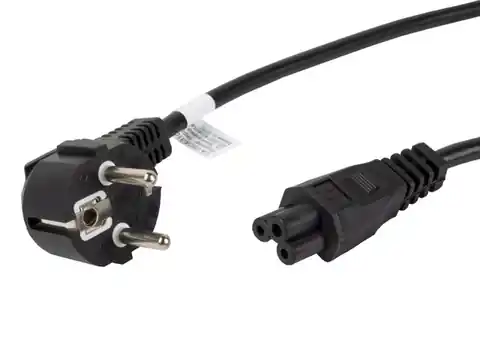 ⁨LANBERG POWER CABLE FOR LAPTOP CEE 7/7 -> C5, 1.8M (MICA/CLOVER)⁩ at Wasserman.eu