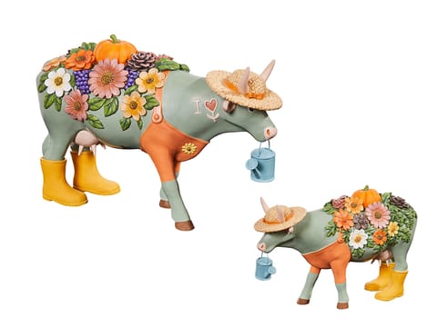 ⁨CowParade Signature Edition, Moolisa the Florist, autor: M. Fleurentine⁩ w sklepie Wasserman.eu
