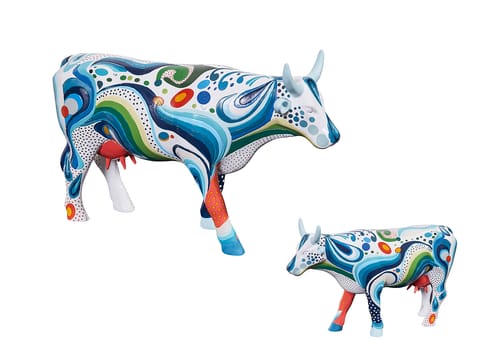 CowParade Signature Edition, That`s 70`s Cow, autor: Henric Kihlstrom w sklepie Wasserman.eu