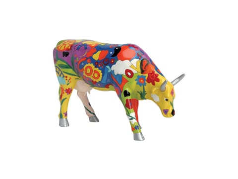 ⁨CowParade Isle of Man 2003, Groovy Moo, autor: Kay Ormond⁩ w sklepie Wasserman.eu