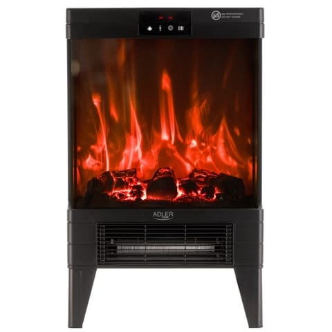 ⁨Kominek elektryczny LED z pilotem | 3D efekt płomienia | 2 moce grzania 1000W/2000W | Termostat⁩ w sklepie Wasserman.eu
