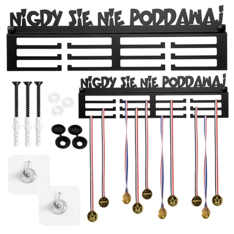 ⁨Wieszak na medale Nigdy się nie poddawaj!⁩ w sklepie Wasserman.eu