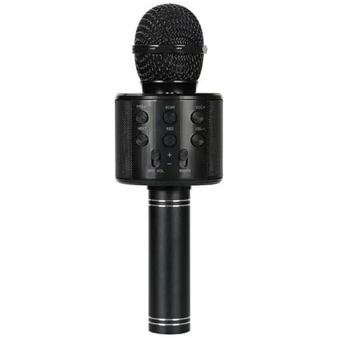 ⁨Mikrofon karaoke MajesticLine czarny⁩ w sklepie Wasserman.eu