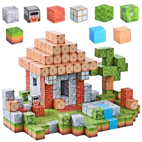⁨WOOPIE Klocki Magnetyczne Konstrukcyjne Świat Klocków 108 el.⁩ w sklepie Wasserman.eu
