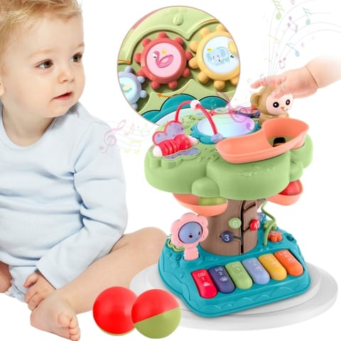 ⁨WOOPIE Baby Interaktywne Drzewko Edukacyjne Pianino Led⁩ w sklepie Wasserman.eu