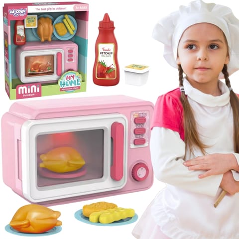 ⁨WOOPIE Różowa Kuchenka Mikrofalowa z Kurczakiem⁩ w sklepie Wasserman.eu