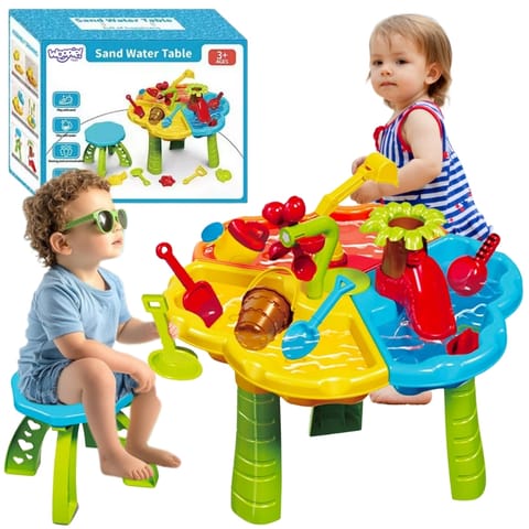 ⁨WOOPIE Stolik Wodny z Krzesełkiem 2w1 Piaskownica⁩ w sklepie Wasserman.eu