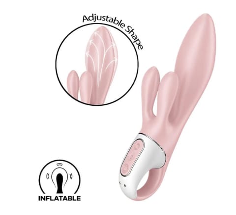 ⁨Wibrator króliczek Air Pump Bunny 3 rose Satisfyer⁩ w sklepie Wasserman.eu