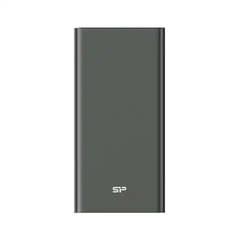 ⁨SILICON POWER QP60 Powerbank Akkuladegerät 10000 mAh 2x USB QC 3.0 1x USB-C PD (SP10KMAPBKQP600T) Grau⁩ im Wasserman.eu