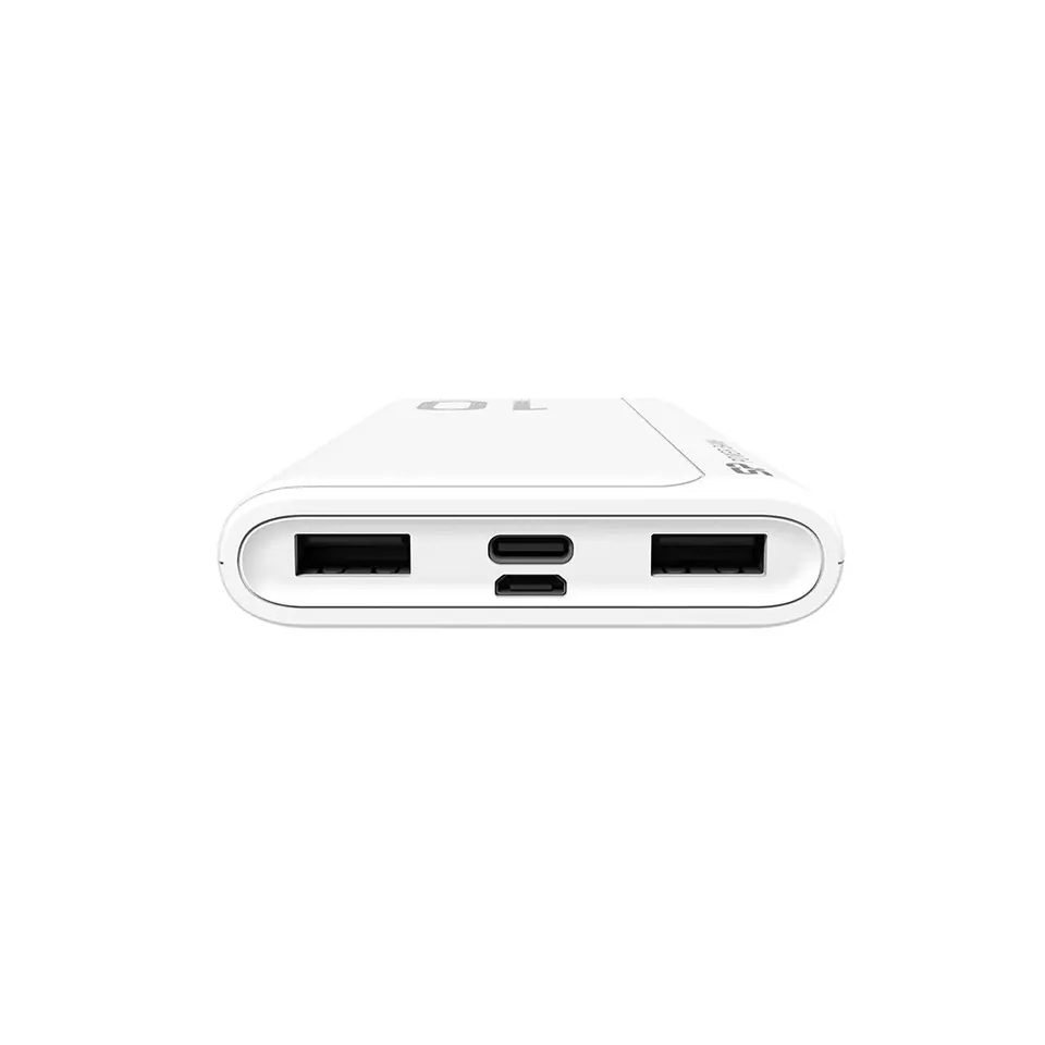 ⁨SILICON POWER GP15 Powerbank External battery 10000 mAh 2x USB 2.1A (SP10KMAPBKGP150W) White⁩ at Wasserman.eu