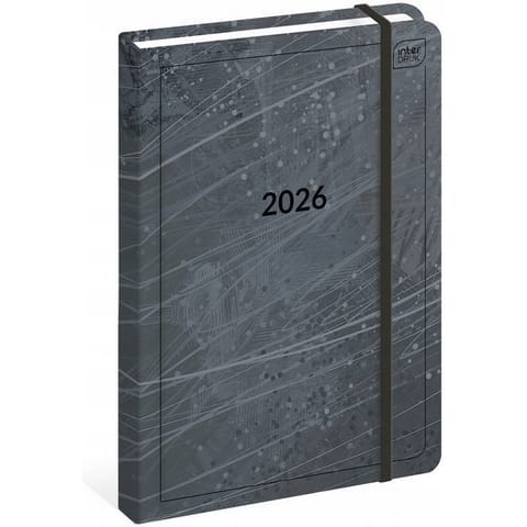 ⁨Kalendarz książkowy 2026 A5 192 Mat+UV Stone INTERDRUK⁩ w sklepie Wasserman.eu