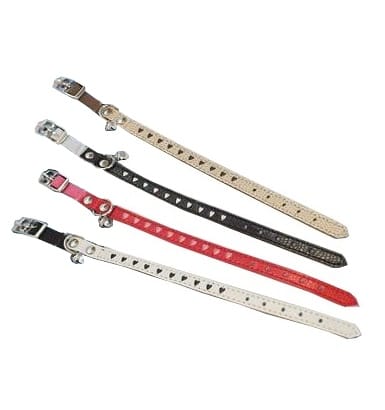 ⁨Yarro Obroża z serduszkami dla kota 26cm czarna [Y1603]⁩ w sklepie Wasserman.eu