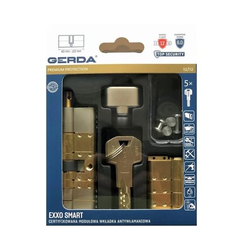 ⁨WKŁADKA MODUŁOWA EXXO SMART NIKIEL SATYNA M G61/61⁩ w sklepie Wasserman.eu