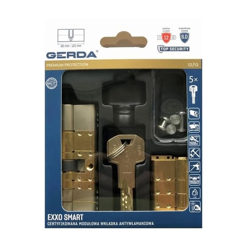 ⁨WKŁADKA MODUŁOWA EXXO SMART NIKIEL SATYNA M 61/61⁩ w sklepie Wasserman.eu