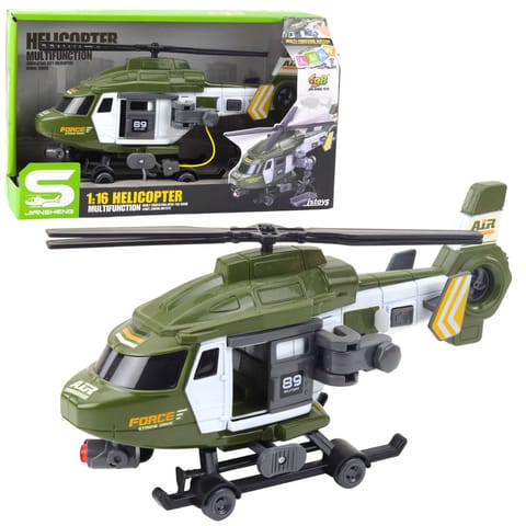 ⁨Helikopter Wojskowy Militarny Hak Nosze Światła Dźwięki Khaki 1:16⁩ w sklepie Wasserman.eu