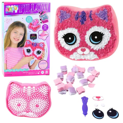 ⁨Zestaw Kreatywny Do Szycia Poduszka Kotek Maskotka Wyszywanka DIY⁩ w sklepie Wasserman.eu