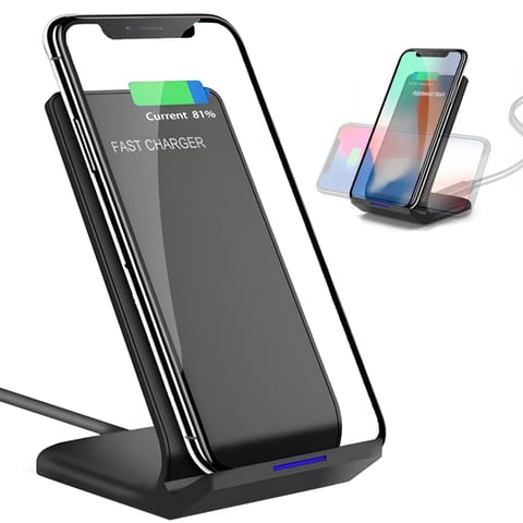 Ładowarka indukcyjna bezprzewodowa do smartfona z podstawką Qi 10 W w sklepie Wasserman.eu