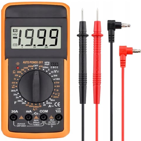 ⁨Multimetr miernik cyfrowy prądu napięcia rezystancji LCD⁩ w sklepie Wasserman.eu