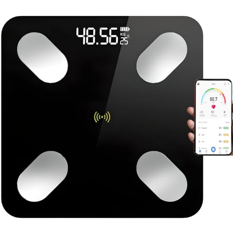 ⁨Waga analityczna inteligentna łazienkowa Bluetooth do 180 kg LCD⁩ w sklepie Wasserman.eu