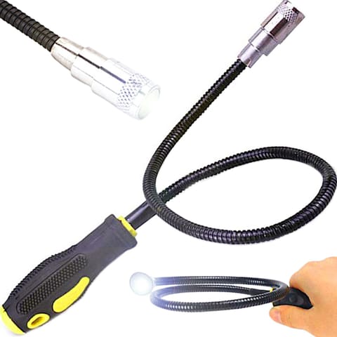 ⁨Chwytak magnetyczny warsztatowy z latarką LED 57 cm⁩ w sklepie Wasserman.eu