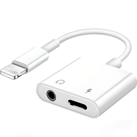 ⁨Przejściówka adapter iPhone Lightning - Lightning Jack 3.5 mm⁩ w sklepie Wasserman.eu