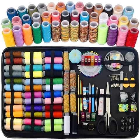 ⁨Zestaw do szycia przybornik krawiecki w etui - 226 el.⁩ w sklepie Wasserman.eu