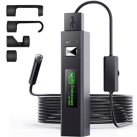 Kamera endoskopowa do telefonu 8 LED 4 końcówki Full HD Wi-Fi Android iOS w sklepie Wasserman.eu
