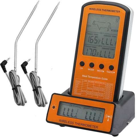 ⁨Termometr gastronomiczny z sondą do grilla mięsa wina LCD -50-300C⁩ w sklepie Wasserman.eu