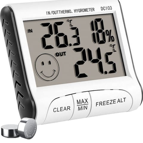 ⁨Stacja pogody z termometrem higrometrem sondą -10-50C LCD⁩ w sklepie Wasserman.eu