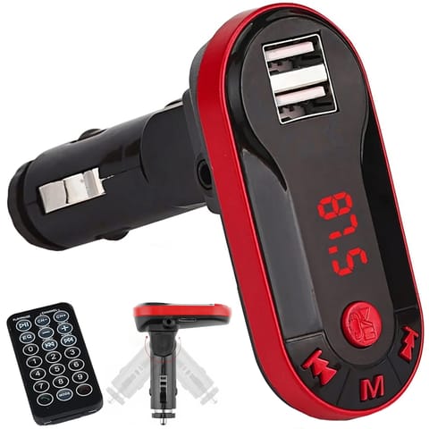 Transmiter FM samochodowy z ładowarką MP3 Bluetooth USB SD LCD w sklepie Wasserman.eu