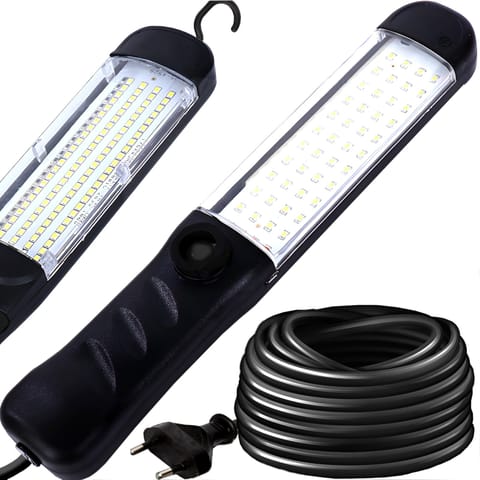 ⁨Lampa warsztatowa kanałowa z magnesem hakiem 80 LED⁩ w sklepie Wasserman.eu