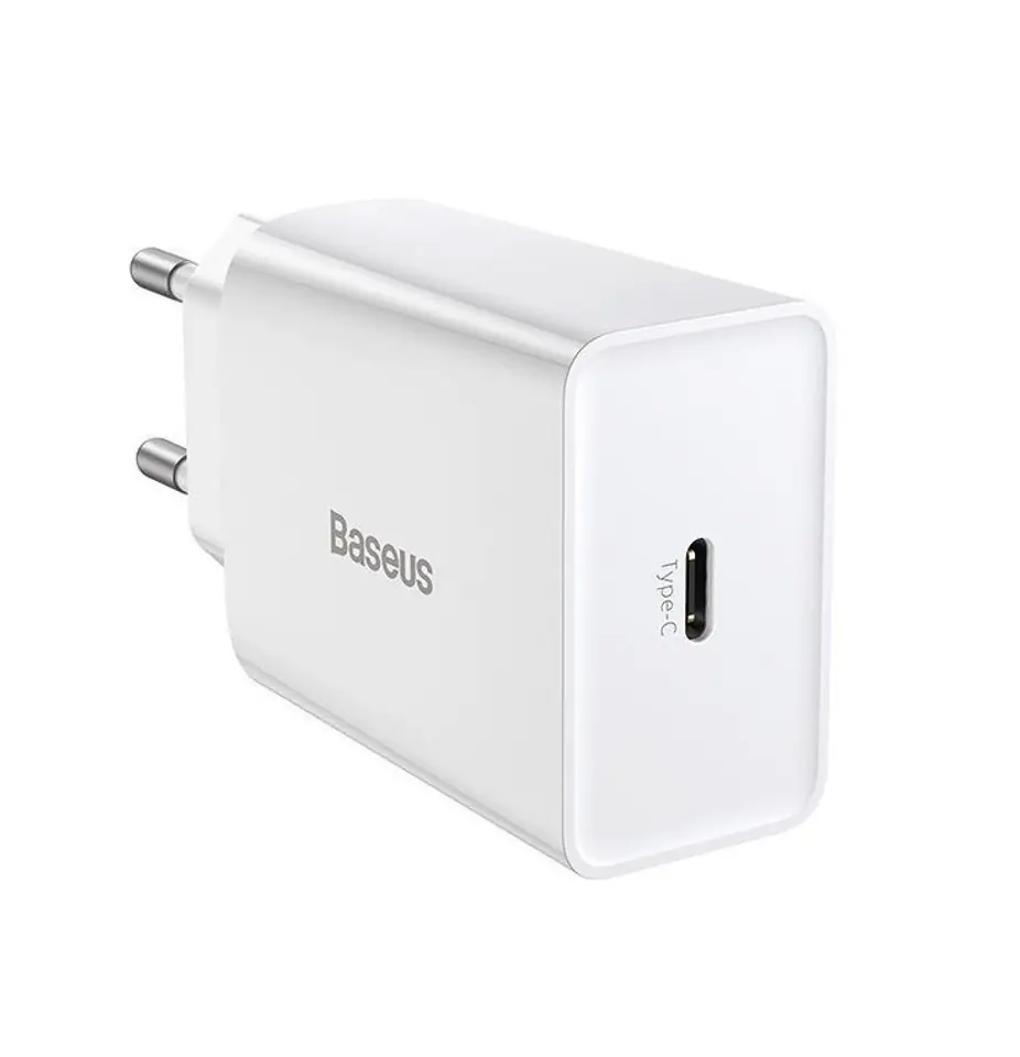 ⁨BASEUS ŁADOWARKA SIECIOWA MINI QC USB-C PD 3A 20W⁩ w sklepie Wasserman.eu