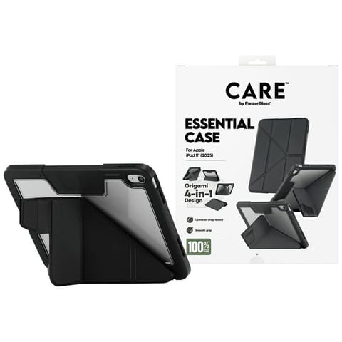 ⁨Etui Care by PanzerGlass Y fold do iPad  11" (2025) czarny⁩ w sklepie Wasserman.eu