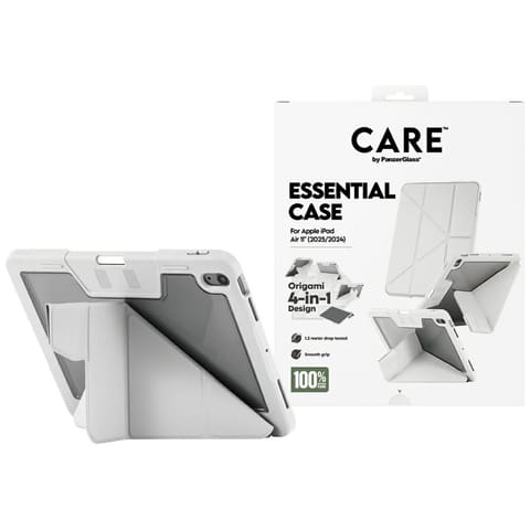 ⁨Etui Care by PanzerGlass Y fold do iPad  Air 11" (2024/2025) jasnoszary⁩ w sklepie Wasserman.eu