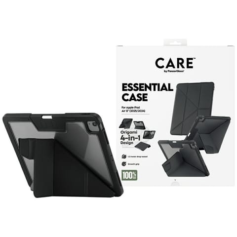 ⁨Etui Care by PanzerGlass Y fold do iPad  Air 13" (2024/2025) czarny⁩ w sklepie Wasserman.eu
