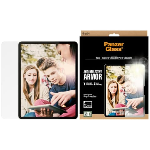 ⁨Szkło hartowane PanzerGlass Ultra-Wide   Fit Reflective Armor do iPad Air 13" (2025/2024) / Pro 13" (2025/2024)⁩ w sklepie Wasserman.eu