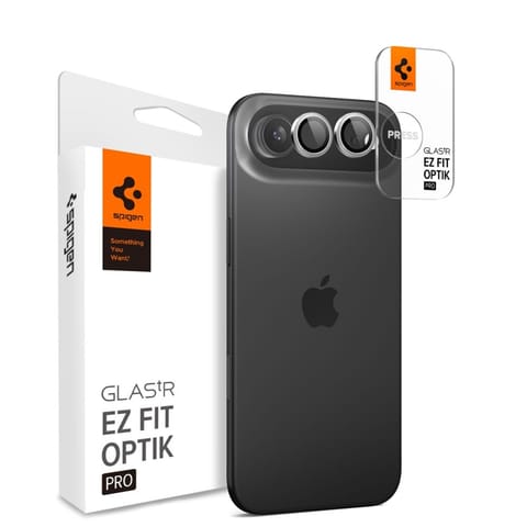 ⁨Spigen Optik Pro GLAS.TR EZ Fit Camera Protector 2-Pack - Szkło ochronne na obiektyw do iPhone Air (2 szt) (Silver)⁩ w sklepie Wasserman.eu