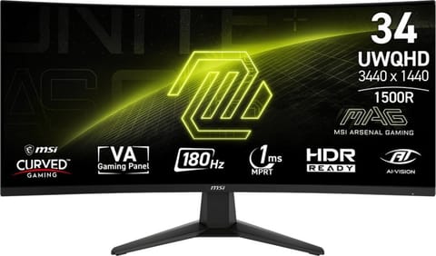 Monitor MSI MSI MAG 346CQ (34" /VA /180Hz /3440 x 1440 /Czarny) w sklepie Wasserman.eu